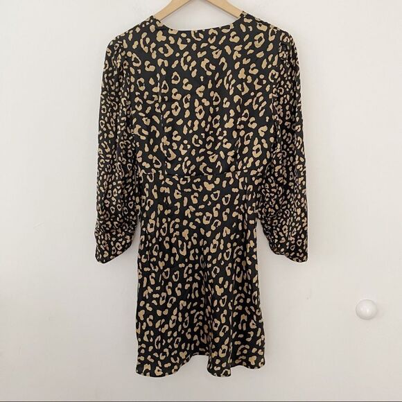 Rixo Lilly Leopard Print Silk Mini Dress - Picture 5 of 11